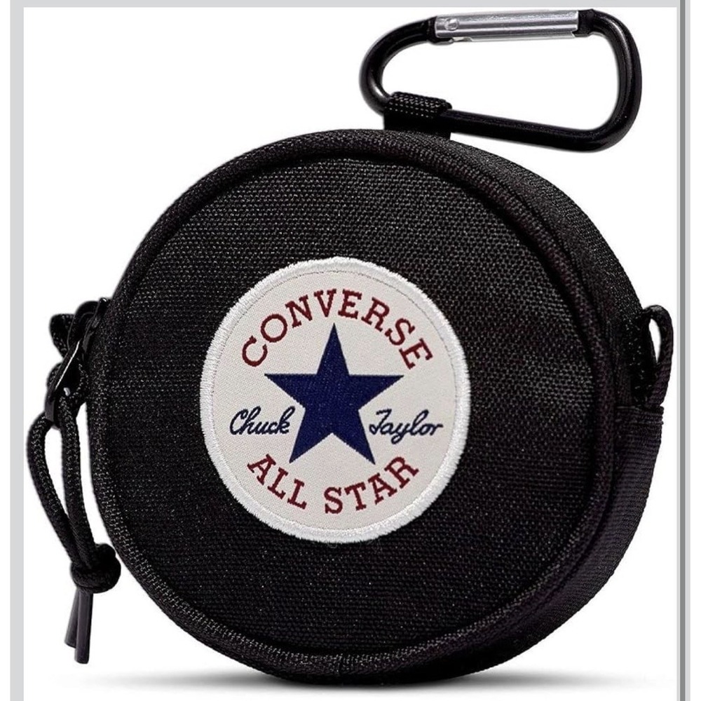New CONVERSE Utility Pouch Bag Unisex Black 10023842-A01